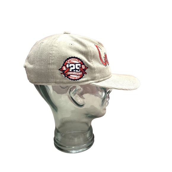 St. Louis Cardinals New Era Corduroy er Adjustable Hat - Gray Baseball - Picture 3 of 6